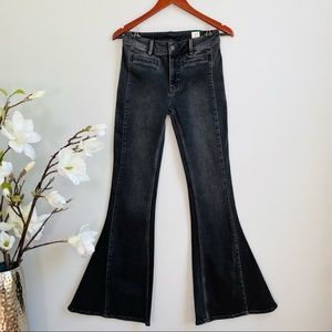 We The Free slit pockets Seamed flare jeans